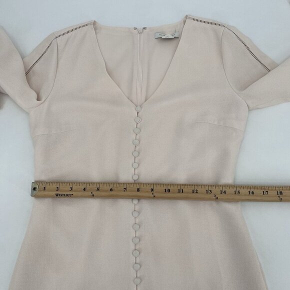 Club Monaco Light Pink Mymie Button Front Mini Dress Size 2 - Picture 11 of 14